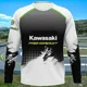 thumbnail image 3 of Camiseta de manga larga para hombre del equipo de carreras de motos Kawasaki, camiseta de primavera y otoño para mujer, camiseta deportiva informal 24/25, 3 of 5
