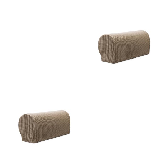 bedienty Removable Sofa Chair Protector Elastic Armchair Covers Armrest Cover Breathable Couch Guard Slipcover for Living Room 2Set