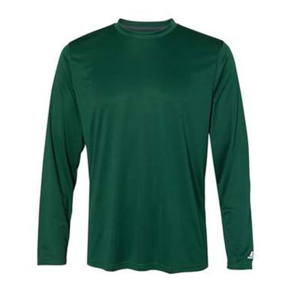 Russell Athletic B62234548 Core Performance Long Sleeve T-Shirt, Dark Green - 3XL