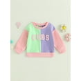 thumbnail image 2 of Bagilaanoe Toddler Baby Girl Casual Sweatshirt Long Sleeve Letter Print Pullover 6M 12M 18M 24M 3T 4T Kids Fall Loose Tee Tops, 2 of 9