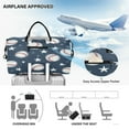 thumbnail image 5 of Travel Duffel Luggage Bag Sports Duffle Bag Gym Bag with Zipper Baseball Stars Pattern, 5 of 7