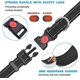 thumbnail image 3 of Juego de collar reflectante para perros (negro, collar de 28 x 38), relleno de goma suave, collar de nailon transpirable y ajustable, adecuado para perros pequeños y medianos., 3 of 5