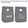 thumbnail image 3 of Minnieouse Bolsa de lona con letras para el almuerzo, bolsas de comida aisladas para mantener fresco al aire libre, contenedor de almacenamiento Bolsas de mensajero y de hombro Blanco Minnieouse AP012579-01, 3 of 6