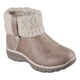 thumbnail image 3 of Botas plegables Skechers para mujer, cómodas y acogedoras, color topo, 3 of 3