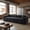Black, variant on Compression Sofa, 98.4" Extra Large Corduroy Cloud Puff Couch, 3-Seater Upholstered Sofa with 2 Pillows, No Assembly Required, Vacuum Packed Couch in a Box for Small Space, Apartment, Studio, Black