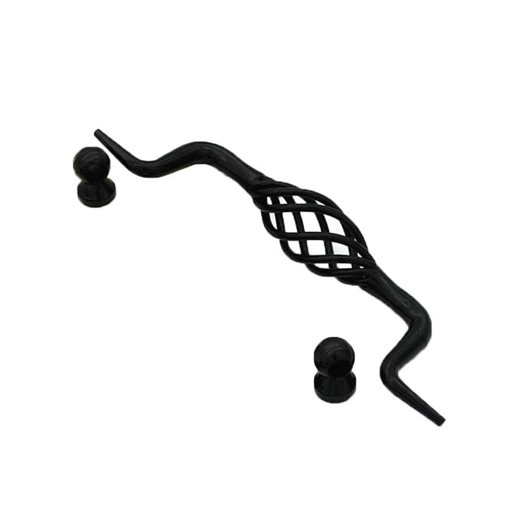 Birdcage Vintage Bronze Black Cupboard Iron Round Knobs Door