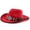Z15-Red, variant on Large Cowboy Hat for Women,Wide Brim Felt Cowgirl Hat with Classic Hatband