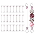 thumbnail image 1 of 50pcs Beadable Keychain Bar, Beadable Keychains Blanks Beaded Keychain Bar Bulk Key Chain Rod Making Charm for Beads Jewelry Making DIY Focal Bead Crafts Backpack, Pink, 1 of 6