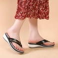 thumbnail image 2 of Patlollav Womens Sandals Summer Thick Bottom Flip Flops Women Wedge Beach Sandals, 2 of 4