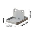 thumbnail image 3 of Jpxdew Kitchen Countertop Foldable Cats Ear Pot Lid Rack-Spatula & Utensil Organizer Clearance,Oil Draining Design,Heat Resistant,Easy to Clean,Available in White,Gray,Black (7.28x5.51x0.79in), 3 of 6
