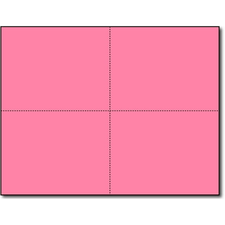 Postcard Pin - Pink 4up Postcards - 25 Sheets / 100 Post cards
