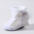 thumbnail image 6 of Gvdentm Boots for Toddler Girl Baby Girls Boys Boots Soft Anti-Slip Sole Warm Winter Snow Booties Prewalker Shoes(White,5), 6 of 6