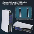 thumbnail image 3 of Cooling Fan for PS5 Accessories with 3 Blue LED Light/ 2 USB 3.0 Ports / 2 Fan Speed,Compatible with PlayStation 5 Console Digital/CD Version, High Efficiency PS5 Cooler Station, 3 of 7