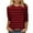 Red, variant on yillto Womens 3/4 Sleeve Striped Shirts Crewneck Pullover Tunic Tops Causal Soft Basic Trendy Tops