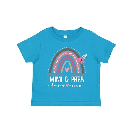 

Inktastic Mimi and Papa Love Me Rainbow Gift Toddler Toddler Girl T-Shirt