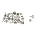 thumbnail image 5 of Uxcell 0.43''x0.51'' Clavos de Tapicería Tacos de Cabeza Plana Clavos para Muebles Pines Hierro Tono Plateado 50Pcs, 5 of 5