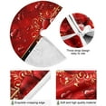 thumbnail image 2 of FMSHPON Valentine's Day Mother's Day Red Heart Love Xmas Christmas Tree Skirt Stand Mat for Holiday Party Decoration Indoor Outdoor 36 inches, 2 of 6