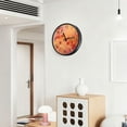thumbnail image 6 of Voice Activated Clock with Glow Light 12 Inch Large Silent Wall Clock Battery Operated for Home Decor Red Maple Leaves in Autumn, 6 of 8