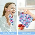 thumbnail image 7 of GZHJMY 6PCS Color Scales Towels Cotton Washcloths Set,Quick Drying & Absorbent Soft Bathroom Hand Towel Lightweight & Portable Fingertip Towel, 7 of 7