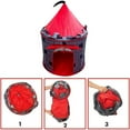 thumbnail image 6 of Kid Play Tent, Portable Kids Castle Tent Princess Castle for Indoor and Outdoor Games, 6 of 8