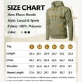 thumbnail image 5 of Men's Athletic Fleece Hoodie Long Sleeve Warm Pullover with Kangaroo Pocket, 5 of 5