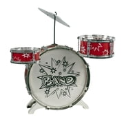 Ready Ace 7-Piece Kiddy Jazz Toy Drum Set for Kids Ages 4 and up with Stool