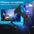 thumbnail image 4 of Gaming Condenser Microphone Kit Desktop Computer PC Mic Streaming Podcast Microphone for Recording Video  Blowout Prevention Net Type, 4 of 10
