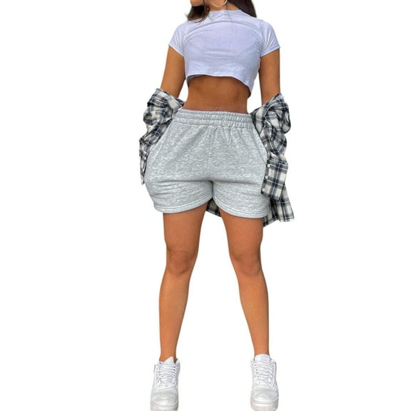 Women’s High Waisted Pocket Shorts – Casual Versatile Minimalist Summer Shorts for Daily Wear Lounge or Vacation