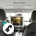 thumbnail image 4 of Universal 360 Grados De Rotación Asiento De Coche De Aluminio Soporte Para Tableta Soporte De Montaje Ajustable Escalable Para Tabletas De Teléfono De 44752 Pulgadas Para Ipad Eigraketly VI008924-01, 4 of 5