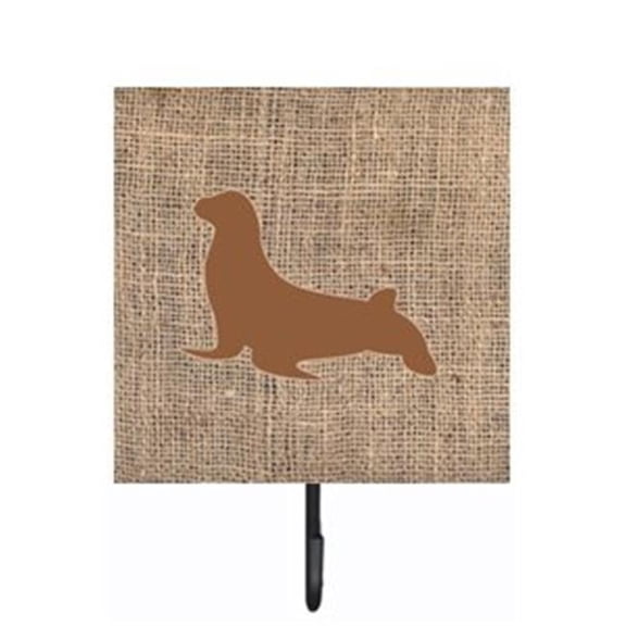 Carolines Treasures BB1027-BL-BN-SH4 Seal Burlap and Brown Leash Or Key Holder