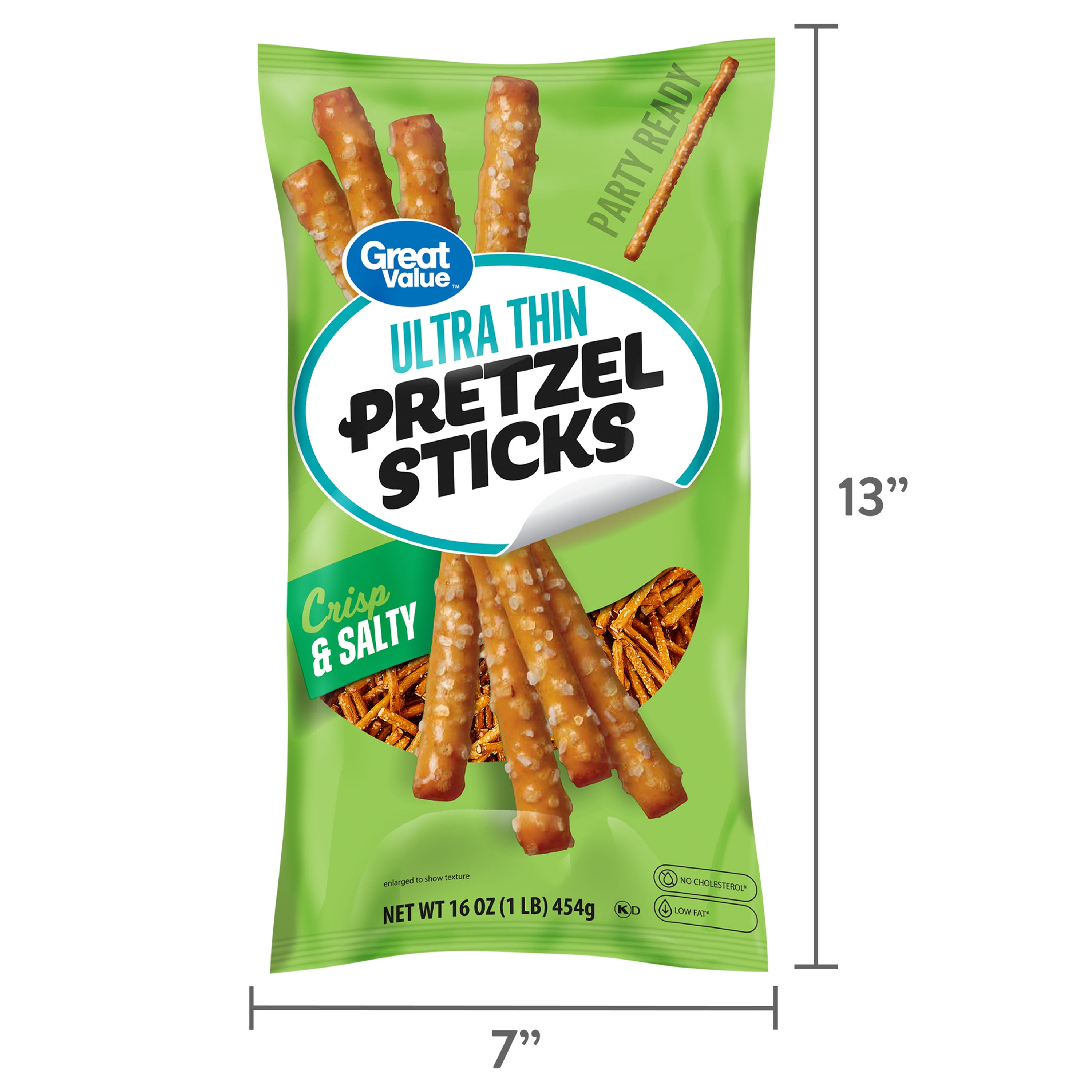 G V Ultra Thin Pretzel Sticks, 16 oz Bag