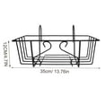 thumbnail image 2 of Mobutofu 2Pcs Balcony Railing Planter Holder with Powder Coating 13.8x7.7x4.7in, 2 of 6