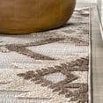 thumbnail image 4 of JONATHAN Y SOUTH BEACH 2 x 8 Runner Rug, Sumak Pile Neutral Diamond Kilim - Brown/Ivory, SBH107C-28, 4 of 8