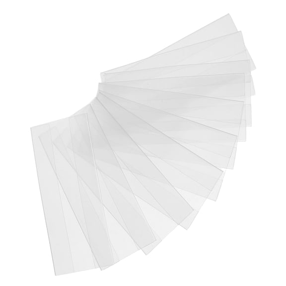 WHAMVOX 10PCS PVC Card Sleeves Index Card Covers Wire Shelf Label Holders Blank Labels Insert Cards Sleeves For Storage Bins And Shelves