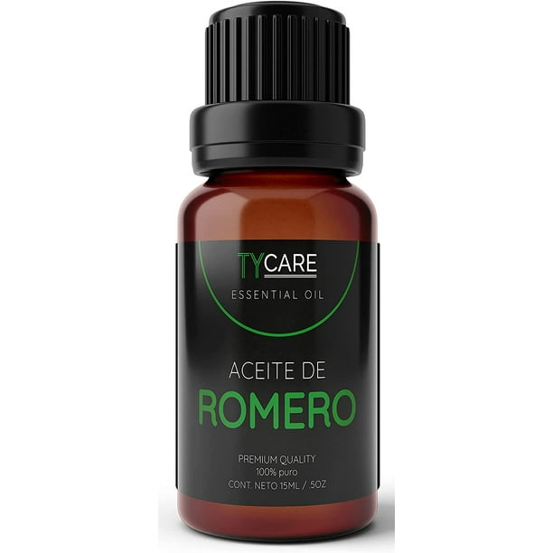 Aceite Esencial de Romero (Romero Officinalis) - 100% PURO PREMIUM QUALITY - 15 ML TY CARE ESSENTIAL OIL Aceite Esencial de Romero (ROMERO OFFICINALIS).