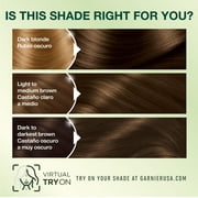 Garnier Nutrisse Nourishing Permanent Hair Color Cream, 50 Medium Natural Brown (Truffle) (2 Count) Brown Hair Dye