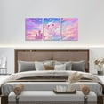 thumbnail image 4 of Hieng Boys Girls Cute Axolotl Canvas Wall Art for Living Room Bedroom Cartoon Salamander Picture Wall Decor Cherry Blossoms Wall Painting Posters Kids Kawaii Bathroom Wall Art Unframed, 4 of 6