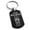 Black, variant on Stainless Steel Believe in God Romans 10:9 Engraved Dog Tag Keychain Keyring
