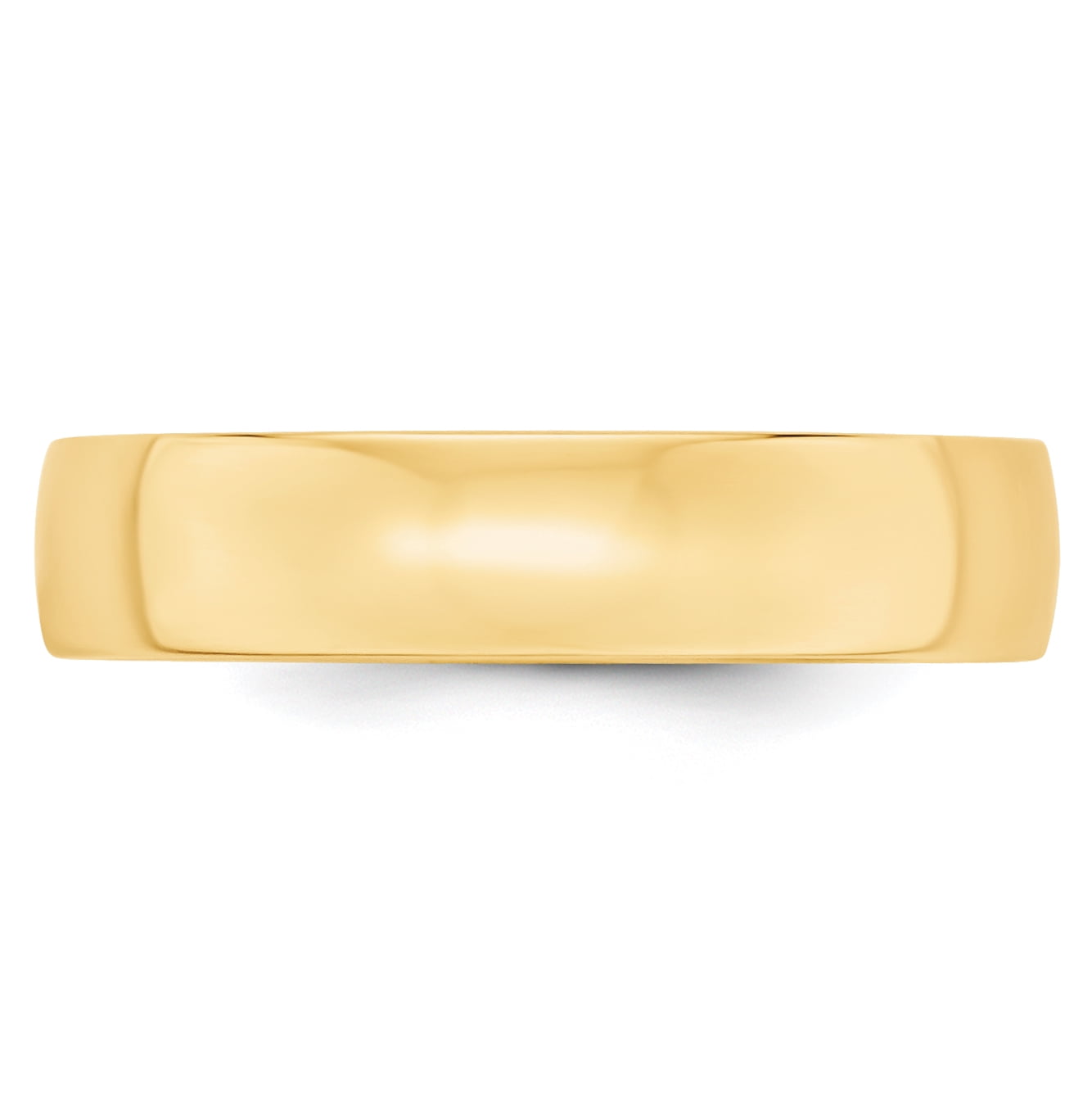 14K Yellow Gold 5mm Lightweight Comfort Fit Band Ring