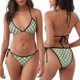 thumbnail image 3 of Balery Daisy Plaid Green Pijama Estampado Bikini de Dos Piezas para Mujer - Conjunto de Bikini Ajustable Sexy y Cómodo para Playa, 3 of 6