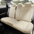 thumbnail image 1 of For 2019-2024 Kia Forte FH Group Neoprene Custom Fit Waterproof Car Seat Covers - Rear Set Solid Beige, 1 of 6