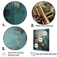thumbnail image 3 of Designart "Jazzed Jade Trombone Tribute I" Music Floater Framed Canvas Prints, 3 of 5