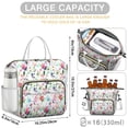 thumbnail image 5 of Pioneer Flower Floral Print Pattern Womens Lunch Box for Work,Insulated Large Lunch Bag for Tween and Teen,Loncheras Para Mujer,Leakproof Adult Lunch Bag for Work,Beach,Travel,Picnic,Camping, 5 of 7