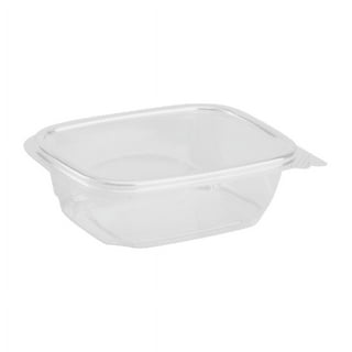 Genpak AD04 4 oz. Clear Hinged Deli Container - 100/Pack - Splyco