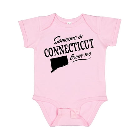

Inktastic Someone in Connecticut Loves Me Gift Baby Boy or Baby Girl Bodysuit