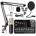 thumbnail image 1 of Loomza BM 800 Wireless Condenser Microphone Multi-Microphone Kits Sound Card, 1 of 7