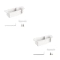 thumbnail image 3 of maskred Boîte de Rangement Pratique Solution de Stockage Durable et Difficile à Tomber Blanc 2Set, 3 of 6