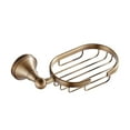 thumbnail image 4 of FRCOLOR Golden Copper Soap Dish Holder for Bathroom or Kitchen with Suction Cup for Tiles Walls Glass Smooth Surfaces, 4 of 8
