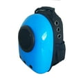 ALEKO Astronaut Bubble Window Hard Shell Pet Backpack Blue Shell