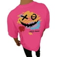 thumbnail image 1 of Playeras De Hombre Camiseta Informal De Verano De Manga Corta Con Cuello Redondo Y Estampado De Letras Y Caras Para Hombre, 1 of 5